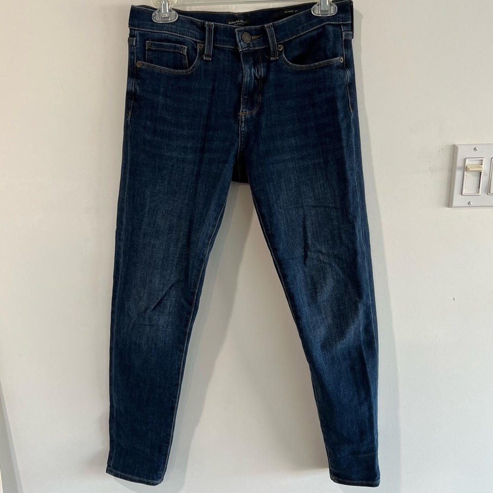 Banana Republic dark wash skinny jeans